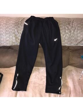 Nike Black small Dri fit Reflective Athletic Pants